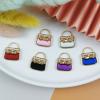 Jehoshaphat 12PC Miniature Handbag Models with Decorative Trays 1:12 Scale, Mixed Colors, Metal & Plastic with Metal Chain view 4