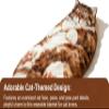 Fluffy Cat Sleeping Bag for Adults, Cat Sleeping Bag for Human,Cat Envelope Sleep Bag for Camping, Sleepovers & Home Lounging, Washable Warm (E) view 3