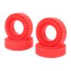 ZGHUNVRE 4PCS Silicone RC Tire Inserts for 1.0 Inch Tires, 1/10 RC Crawler Car Wheel Inserts with Superior Sidewall Support, Wear and High Traction for Off - Road (Red) view 4