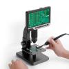 JDXQBLD Lab Microscope Accessories 7inch High Definition Screen 2000X Digital Microscope 12MP Camera 1080p Video view 4