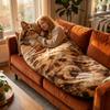 Fluffy Cat Sleeping Bag for Adults, Cat Sleeping Bag for Human,Cat Envelope Sleep Bag for Camping, Sleepovers & Home Lounging, Washable Warm (A) view 1