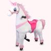 Kang&Chang Plush Pink Unicorn Ride On Pony Toy view 1
