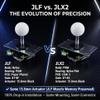 SANWA JLX2-TP-8YT 2nd Gen Arcade Joystick w/White Ball Top & 5-Pin Harness Ultimate JLF Upgrade & Successor | POM Base, X-Shaped Washer, GT-8X Gate | 4 & 8 Way Fighting Game Lever view 3