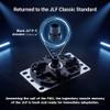 SANWA JLX2-TP-8YT 2nd Gen Arcade Joystick w/White Ball Top & 5-Pin Harness Ultimate JLF Upgrade & Successor | POM Base, X-Shaped Washer, GT-8X Gate | 4 & 8 Way Fighting Game Lever view 4