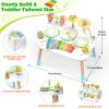 12-in-1 Drum Set for Toddlers 1-3,Baby Musical Instruments Table ,Wooden Montessori Toys with Xylophone,Bongo Drums,Cymbals,Maracas & Wrist Bells,Birthday Gift for 1 2 3 Year Old Boy Girls view 4