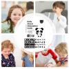 Black and White Babys Flash Cards High Contrast Activity Cards, Sensory Exploration, Easy to Handle | Visual Stimulation Learning Set for 0-3 Month, Early Development, Cognitive Growth view 3