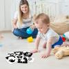 Black and White Babys Flash Cards High Contrast Activity Cards, Sensory Exploration, Easy to Handle | Visual Stimulation Learning Set for 0-3 Month, Early Development, Cognitive Growth view 4