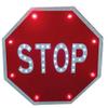 24" Solar Power Stop Flashing Traffic Signs Pedestrian Walk Sign For Lighted Illumanated Led Light Traffic Road Signs view 1