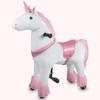 Kang&Chang Plush Shiny Pink Unicorn Ride On Pony Toy view 1