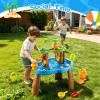 Hogaruly 2026 Toddler Water Table with Fishing Game Set, Kids Outdoor Water Tables Toy with Rain Showers Splash Pond Birthday Gift for 3-8 Years Old Kids Beach Summer Water Toy view 3