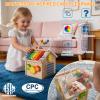 Montessori Wooden Baby Activity Play Cube Toys for Boys Girls 6 Months+, Early Developmental Learning Activity Center for Toddlers, 1-3 Years Old Kids First Birthday Gift, Bonus Infant Press & Go Car view 2