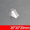 1pc K9 Optical Glass Right Angle Triangle Isosceles Prism 9mm 10mm 15mm 20mm 30mm 90 Degree 180 Degree Turning Prisms Ray Refraction(20x20x20mm) view 2