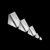 1pc K9 Optical Glass Right Angle Triangle Isosceles Prism 9mm 10mm 15mm 20mm 30mm 90 Degree 180 Degree Turning Prisms Ray Refraction(20x20x20mm) view 3