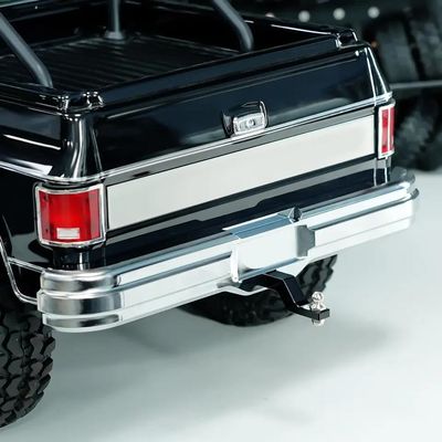 Aluminum Front and Rear Bumper Compatible With 1/10 Scale FMS FCX10 K5 RC Crawler Upgrade Parts (Chrome Plated)(Both)