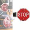 Auoriflex School Bus Parking Sign - 18 Inch LED Street Road Sign, Bus Lane Signs for School Buses Only - Universal Vehicle Mounting, Weatherproof Design(A,12V) view 1