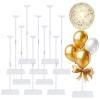 10 Pack 24 Inch Reusable Acrylic Balloon Stand Kit - Heavy Duty, Adjustable Height with Sticks and Base, Balloon Stands & Centerpieces for Tables, Perfect for Birthday, Baby Shower,Party Decor view 1