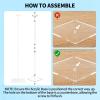 10 Pack 24 Inch Reusable Acrylic Balloon Stand Kit - Heavy Duty, Adjustable Height with Sticks and Base, Balloon Stands & Centerpieces for Tables, Perfect for Birthday, Baby Shower,Party Decor view 4
