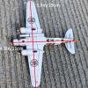DBEIXIWEI Alloy 1:144 WWII Italy SM.79 Sparviero Bomber Model Airplane Model for Collection view 2