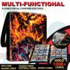 1008 Card Binder 9 Pocket, 3-Ring Trading Card Binder with 56 Page Removable Sleeves, High Storage Waterproof Trading Card Holder Collection Card Album Organizer Case for TCG Cards-Fire Dragon view 2