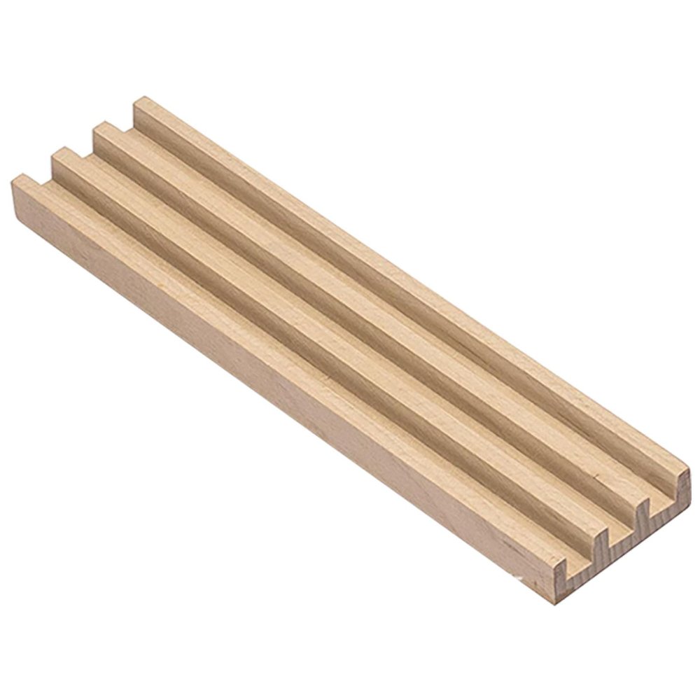 ARTIBETTER Wooden Domino Holder Rack with Non-Slip Pine Base Multi-Function Domino Tiles Tray for Tabletop Game Accessories and DIY Display Stand