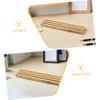 ARTIBETTER Wooden Domino Holder Rack with Non-Slip Pine Base Multi-Function Domino Tiles Tray for Tabletop Game Accessories and DIY Display Stand view 3