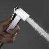 KUYBTU Handheld Bidet Sprayer for Toilet Cold Water Baby Cloth Diaper Sprayer Wall Mounted Brass Toilet Sprayer High Pressure Handheld Sprayer Kit with Angle Valve Baby Cloth/Bl-Chrome view 2