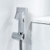 KUYBTU Handheld Bidet Sprayer for Toilet Cold Water Baby Cloth Diaper Sprayer Wall Mounted Brass Toilet Sprayer High Pressure Handheld Sprayer Kit with Angle Valve Baby Cloth/Bl-Chrome view 3