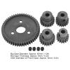TLVFRTGYN RC Spur Diff 54T Main Gear Set Slash 2WD Black with 16T-21T Pinion Gears 9 Pcs view 3