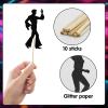 10Pcs Disco Party Cake Decoration, Disco Ball Centerpieces 70s Party Decorations Supplies Music Theme Decor Supplies, Table Toppers Personalized Accessories view 3
