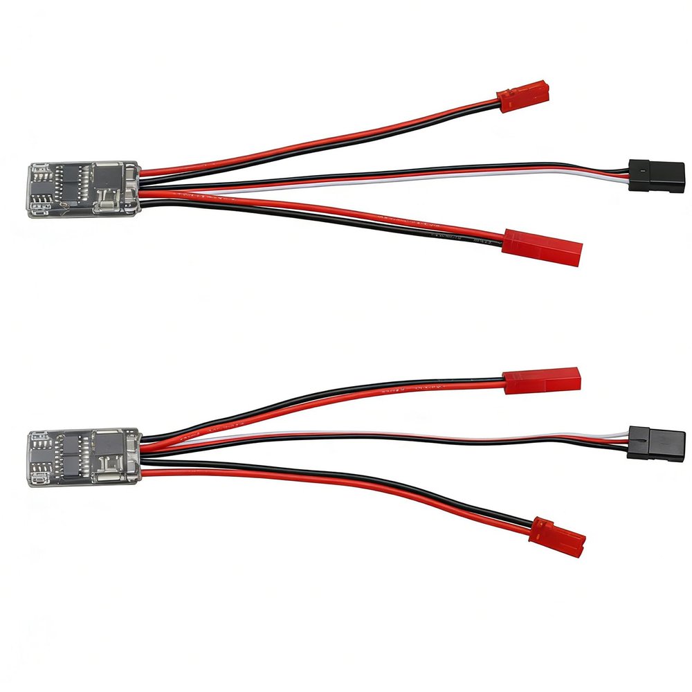 10A Brushed ESC 1-3S Two Way Motor Speed Controller with Brake/Without Brake 1A BEC for RC Vehicle Car Boat Model