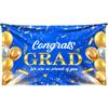 XtraLarge, Congrats Grad Banner - 72x44 Inch, Congratulations Banner | Graduation Class of 2026, Blue and Gold Grad Decorations Class of 2026 | 2026 Graduation Decorations | We are So Proud of You Backdrop view 1