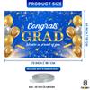 XtraLarge, Congrats Grad Banner - 72x44 Inch, Congratulations Banner | Graduation Class of 2026, Blue and Gold Grad Decorations Class of 2026 | 2026 Graduation Decorations | We are So Proud of You Backdrop view 3