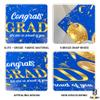 XtraLarge, Congrats Grad Banner - 72x44 Inch, Congratulations Banner | Graduation Class of 2026, Blue and Gold Grad Decorations Class of 2026 | 2026 Graduation Decorations | We are So Proud of You Backdrop view 4