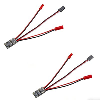 10A Brushed ESC 1-3S Two Way Motor Speed Controller with Brake/Without Brake 1A BEC for RC Vehicle Car Boat Model