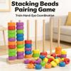 Qudgl 2026 Color Matching Stacking Puzzle Game, Fast Pattern Challenge Ring Stack Puzzle for 2 Players, Tabletop Brain Teaser for Family Game with Racks, Rings, Cards Night Stack Solve Set (1*Set) view 2