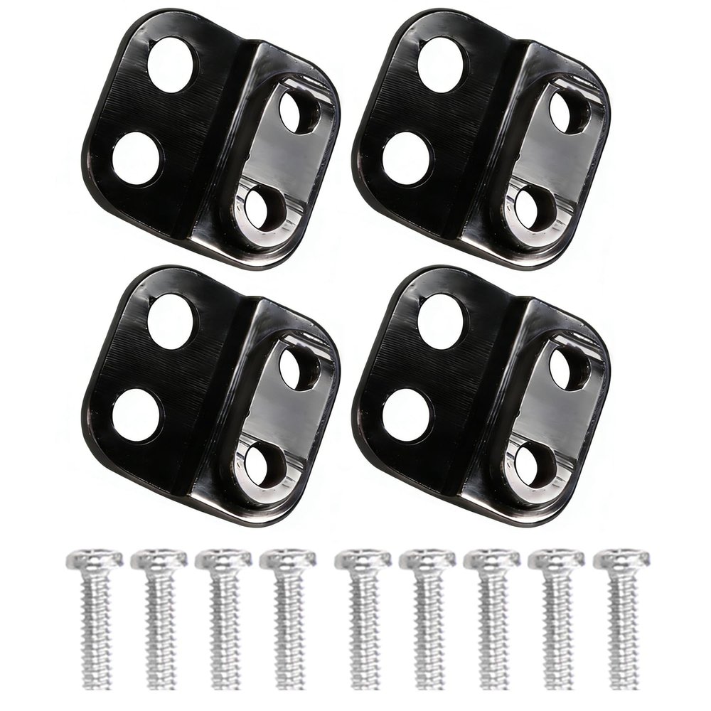 4Pcs Aluminum Front Rear Shock Towers Mount for 1/30 RC Crawler for AXIAL SCX30 Ford Bronco Jeep Wrangler JLU Upgrade Parts (Black)