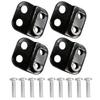 4Pcs Aluminum Front Rear Shock Towers Mount for 1/30 RC Crawler for AXIAL SCX30 Ford Bronco Jeep Wrangler JLU Upgrade Parts (Black) view 1