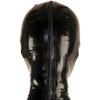 AiCc stylists Black Latex Hood Party Mask with Red Ruffles Cosplay (M) view 3