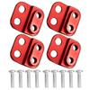 4Pcs Aluminum Front Rear Shock Towers Mount for 1/30 RC Crawler for AXIAL SCX30 Ford Bronco Jeep Wrangler JLU Upgrade Parts (Red) view 1