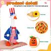 Weysat 10 Set Holiday Mini Desk Goose Outfit Summer Fall Halloween Christmas Winter Magnetic Geese Statue Felt Fabric Costume for 7 Inch Desktop Goose Table Decor Gifts(Chic Style,Fabric) view 3