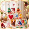 Weysat 10 Set Holiday Mini Desk Goose Outfit 250th Anniversary Summer Mexican 4th for July Magnetic Geese Statue Felt Fabric Costume for 7 Inch Desktop Goose Table Decor Gifts(Bright Style,Felt) view 4