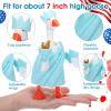 Abbylike 3 Sets 7 Inch Mini Desk Goose Outfits 4th of July Desk Goose Clothes Accessories Independence Day Patriotic Decor for Desktop Geese Statues Office and Home Table Decor Gifts (Mixed Style) view 3