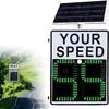 20"x27"/24"x35" Solar Powered Your Speed LED Radar Speed Display Sign, Traffic Feedback Warning Board Speeds Display, Solar Powered Speeds Limit Radar Sign, for Highways, Speed-LIM view 1