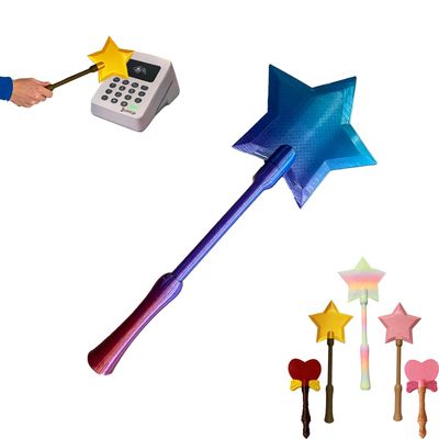3D Printed Credit Card Wand Holder, Tap to Pay Wand, Fairy Wands with Hidden Slot, Contactless Payment for Stores Cafs & Daily Shopping, Magic Wands for Debit Cards, Fun Gift (Gradient color)