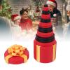 Nurnesy Annoying Nested Screw Gift Box | 3D Printed 10-Layer Reusable Prank Puzzle | Fun Money Cash Holder, Round Red & Gold view 2