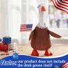 Abbylike 1 Set 7 Inch Patriotic Day Mini Desk Goose Outfits Desk Goose Clothes Accessories Patriotic Decor for Desktop Geese Statues Office and Home Table Decor Gifts (Falcon) view 4