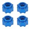 4pcs 17mm Hex Adapter, Professional Aluminum Alloy RC Hex Combiner, Fine Machined 3.8 Inch Tire Hex Coupler for RC Accessories with Lightweight High - Strength Design (Blue) view 1