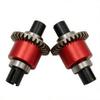 2 pcs Steel Assembled Differential 30T 0.8Mod for Arrma 1/16 Mojave Grom 1/14 Typhon Grom 1/18 Granite Grom Upgrades Part,Replace # ARA311177V2 ARA311193Red view 4