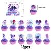 13PCS Cake Toppers Happy Birthday Cake Toppers Cupcake Toppers Birthday Party Decorations Cartoon Party Decoration. (AA7) view 2