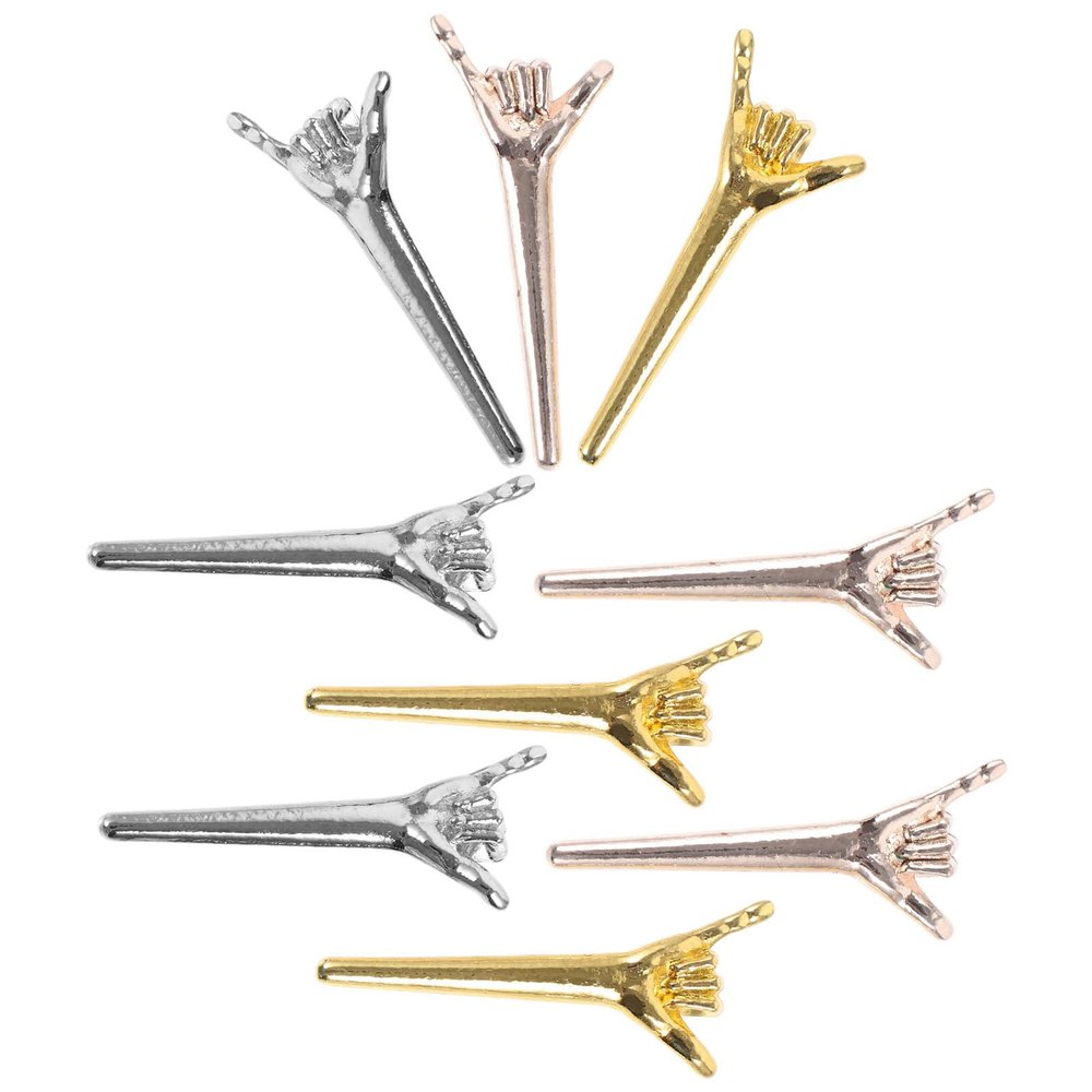Alasum Funny 9pcs Metal Scoring Pegs for Card Playing Accessories Indoor Travel Board Game